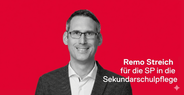 Remo Streich in die Sekundarschulpflege